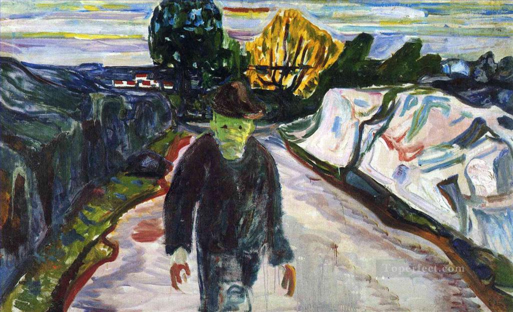 the murderer 1910 Edvard Munch Expressionism Oil Paintings